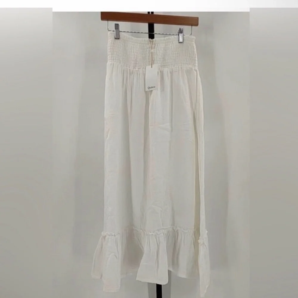 Quince 100% Organic Cotton Gauze Smocked Maxi Skirt | Small | MSRP: $59.90 - Picture 3 of 3